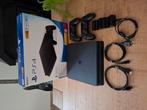 PS4 Slim 500gb + 2 Controllers, Spelcomputers en Games, Spelcomputers | Sony PlayStation 4, Ophalen, Met 2 controllers, Slim, 500 GB