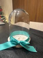 Glazen stolp met houten voet, Huis en Inrichting, Woonaccessoires | Stolpen, Ophalen, Zo goed als nieuw