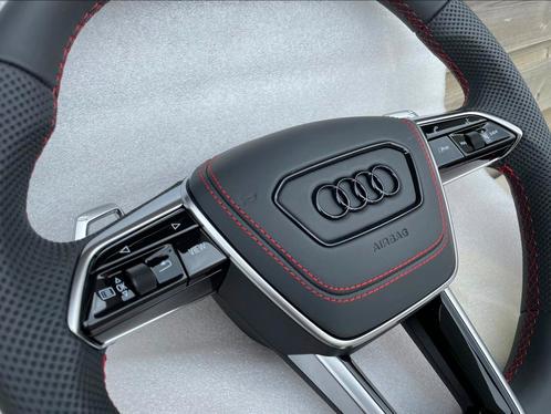 Audi A6 RS7 A7 RS7 C8 4K A8 4N stuur airbag cover leder, Auto diversen, Tuning en Styling, Ophalen of Verzenden