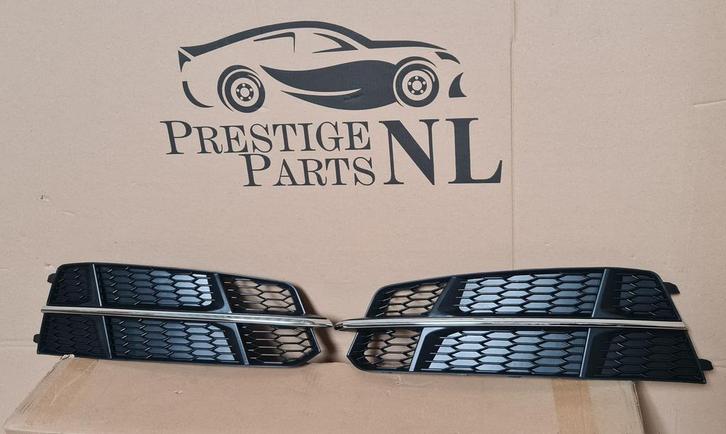 Voorbumper Grill Roosters Audi A6 C7 4G S-line Facelift FL, Auto-onderdelen, Carrosserie en Plaatwerk, Bumper, Voor, Gebruikt