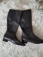Paar zwarte en bruine laarzen maat 41, Kleding | Dames, Ophalen, Zo goed als nieuw, Zwart, Hoge laarzen