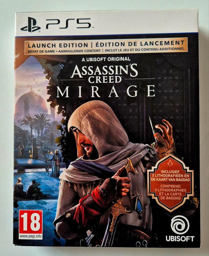 Assassin's Creed Mirage - PS5 - Launch Edition 🔥, Spelcomputers en Games, Games | Sony PlayStation 5, Zo goed als nieuw, Ophalen of Verzenden