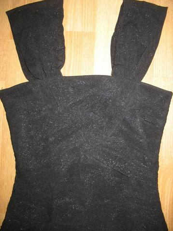 Jane Norman Stretch Zwart Mini Jurkje Zilver Accent Vintage beschikbaar voor biedingen