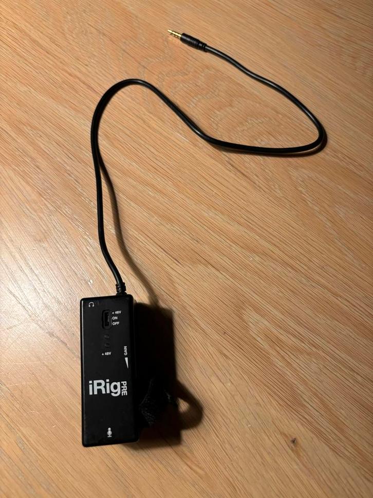 iRig Pre microfoon voorversterker, Muziek en Instrumenten, Microfoons, Zo goed als nieuw, Instrumentmicrofoon, Ophalen of Verzenden
