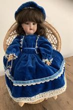 Mooie antieken pop met rieten stoeltje, Antiek en Kunst, Curiosa en Brocante, Ophalen