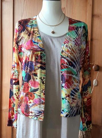 Oui vest / blouse mt 42 kleuren van nu: fuchsia, smaragd etc