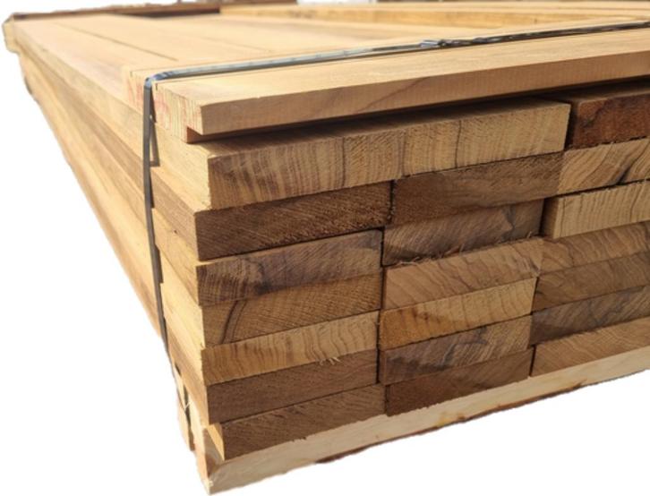 66 Hardhouten planken geschaafd 2.20 meter - nr: HP23, Tuin en Terras, Palen, Balken en Planken, Nieuw, Planken, Ophalen