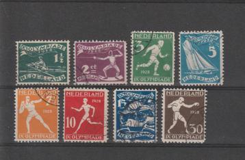 Nederland 1928, NVPH 212 t/m 219, Gestempeld. beschikbaar voor biedingen