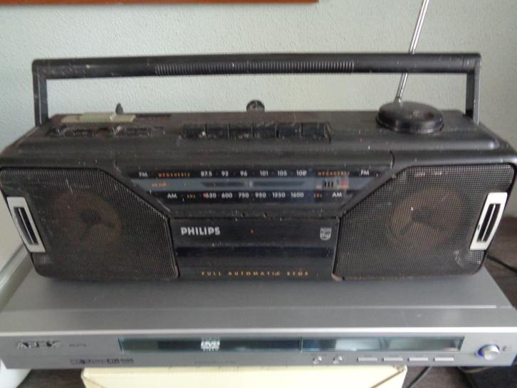 Philips Radio-casettenrecorder AQ5190, Audio, Tv en Foto, Cassettedecks, Enkel, Philips, Auto-reverse, Ophalen of Verzenden