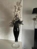 2 vazen met kunst magnolia’s, Ophalen, Zo goed als nieuw