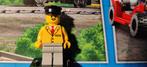 Lego Railway Employee 5, Dark Gray Legs, Black Hat, Gebruikt, Ophalen of Verzenden, Lego, Losse stenen