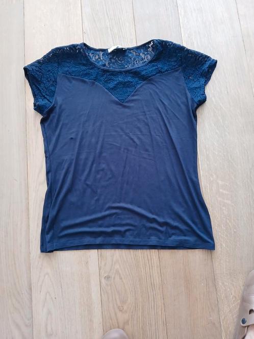 Morgan shirt,  maat L, Kleding | Dames, T-shirts, Zo goed als nieuw, Blauw, Korte mouw, Ophalen of Verzenden
