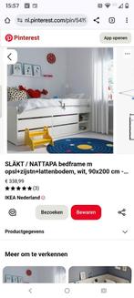 Halfhoogslaper en los buro, Ophalen, Tweepersoons, Zo goed als nieuw, 200 cm
