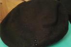 Flatcap Pet MARFRY Zwart Wol Gevoerd S 56, Verzenden, Zo goed als nieuw, 57 cm (M, 7⅛ inch) of minder, Pet