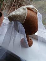 Bruidskapje, Kleding | Dames, Hoeden en Petten, Ophalen of Verzenden, Zo goed als nieuw, One size fits all