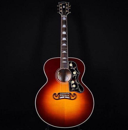 Gibson SJ200 Standard Autumnburst 2024 compleet + factuur, Muziek en Instrumenten, Snaarinstrumenten | Gitaren | Akoestisch, Zo goed als nieuw