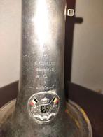 Vintage C. Mahillon Brussel Bugel, Ophalen of Verzenden, Gebruikt, Bes-trompet, Met koffer