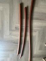 2 trapleuningen. Hout, gebogen, Ophalen, Gebruikt