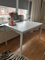 Witte tafel, Huis en Inrichting, Ophalen, 100 tot 150 cm, Strak, modern, simpel, wit, 50 tot 100 cm