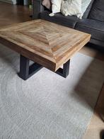 Houten Salontafel - Robuust Design, Huis en Inrichting, Tafels | Salontafels, Gebruikt, 50 tot 100 cm, Vierkant, Industrieel