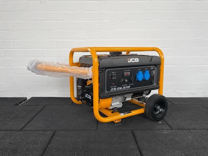 JCB GNL3610P aggregaat (3,6 kW/ 4,5 KvA / 230V / bj. 2025), Doe-het-zelf en Verbouw, Aggregaten, Nieuw, Benzine, Minder dan 5 kVA