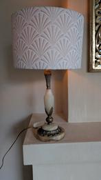 Hollywood Regency tafellamp marmer messing, Huis en Inrichting, Lampen | Tafellampen, Vintage, Ophalen of Verzenden, Zo goed als nieuw