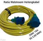 Ratio Walstroom Verlengkabel 25M / 16A - Nieuw, Ophalen of Verzenden, Nieuw, Overige typen