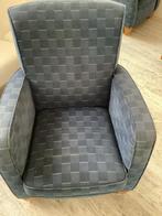 2 Stoffen Fauteuils - Grijs/Blauw, Huis en Inrichting, Fauteuils, Ophalen, Gebruikt, Stof, 75 tot 100 cm