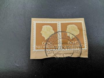 stempel Egmond aan Zee, 2 x Juliana op briefstuk. beschikbaar voor biedingen