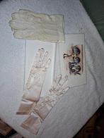 2 paar oude dames handschoenen, jaren 1950, Antiek en Kunst, Ophalen of Verzenden