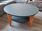 Degelijke ronde salontafel met onderplaat, Huis en Inrichting, Tafels | Salontafels, Ophalen, 50 tot 100 cm, Rond, 50 tot 100 cm