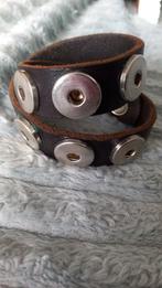 Noosa 3 chunk armband en leren dubbele armbanden voor 19/20, Ophalen of Verzenden, Gebruikt, Bruin, Leer