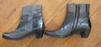 Verhulst laarsjes dames maat 5 38 leder zwart grijs leer, Zwart, Lage of Enkellaarzen, Verhulst, Ophalen of Verzenden