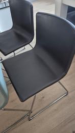 Eetkamerstoelen zwart, Ophalen, Kunststof, Twee, Zwart
