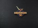 Olympische Spelen Barcelona 1992 turnen evenwichtsbalk, pin, Verzenden, Gebruikt, Overige onderwerpen