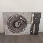 schilderij zwart/wit/grijs, Ophalen