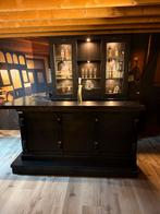 Zwarte Barset Hotel Chique bar toog cafe man cave hoekbar, Huis en Inrichting, Barren, Ophalen of Verzenden, Gebruikt