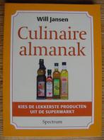 Culinaire Almanak - Will Jansen, Boeken, Kookboeken, Ophalen of Verzenden, Gezond koken, Zo goed als nieuw, Tapas, Hapjes en Dim Sum