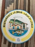 Italiaans Ceramique/ handbeschilderd bord/vintage-retro, Ophalen of Verzenden