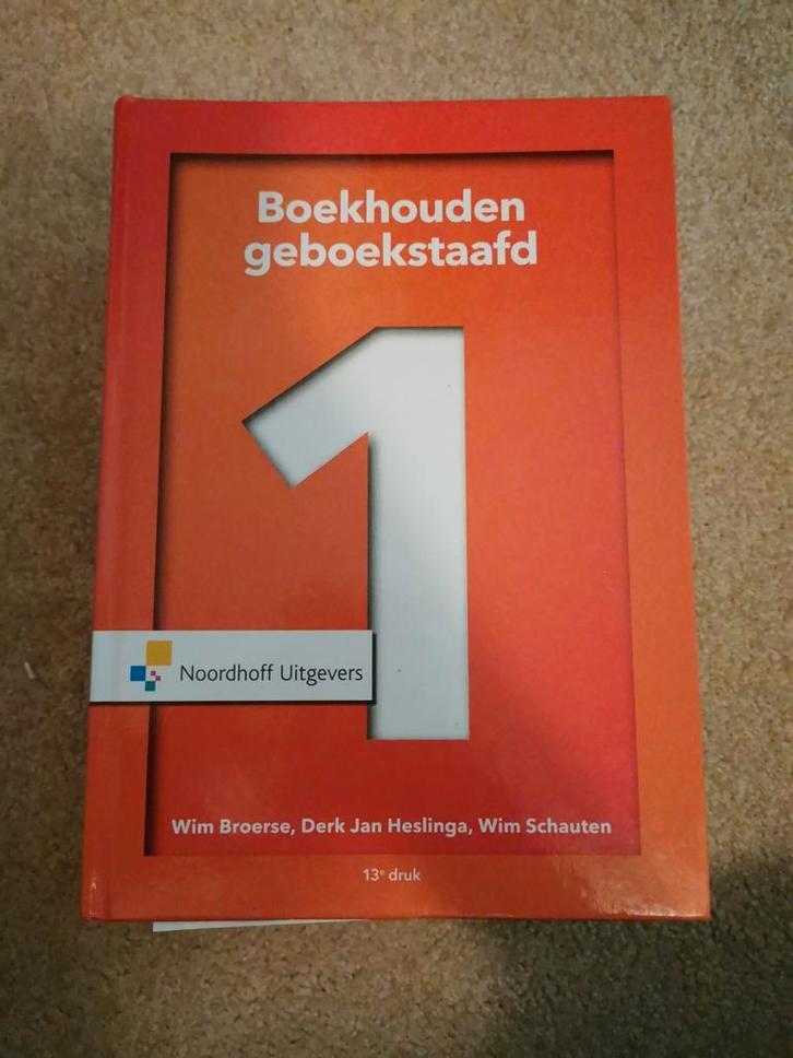 D.J.J. Heslinga - Boekhouden geboekstaafd 1, Boeken, Economie, Management en Marketing, Zo goed als nieuw, Management, Ophalen of Verzenden