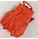 Modalu Lulu Backpack - Vintage oranje rugtas rugzak dames, Oranje, Ophalen of Verzenden, Zo goed als nieuw, H