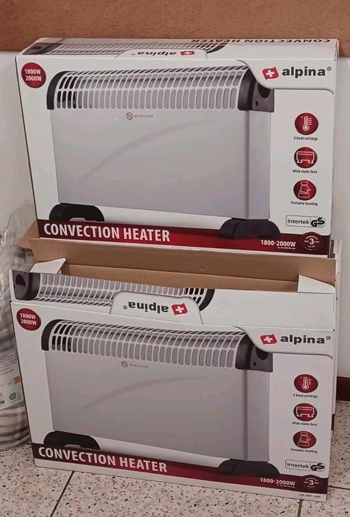 Alpina Convectorkachel, Witgoed en Apparatuur, Fornuizen, Nieuw, Vrijstaand, Elektrisch, 3 kookzones of minder, Minder dan 85 cm