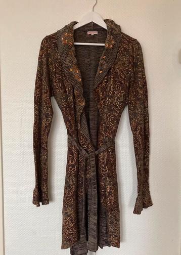 DIDI Bruin Vest Met Goud en Pailletten Maat XL beschikbaar voor biedingen