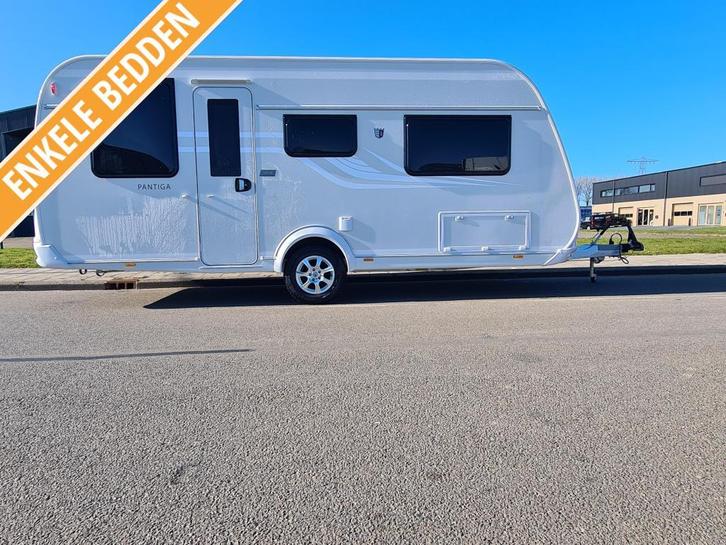 Tabbert Pantiga 490 E, Caravans en Kamperen, Caravans, Bedrijf, tot en met 4, Rondzit, Tabbert, 2 aparte bedden, Overige typen