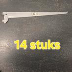 Duraline f-drager enkel grijs 40 cm / 14 stuks plankendrager, Ophalen, Zo goed als nieuw