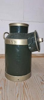Stalen 30L melkbus met deksel, Antiek en Kunst, Antiek | Koper en Brons, Ophalen