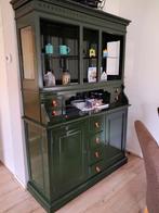 Grachten groene kast, Huis en Inrichting, Kasten | Buffetkasten, Ophalen of Verzenden, Zo goed als nieuw, 25 tot 50 cm