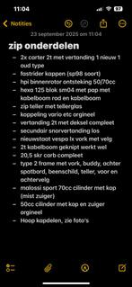 piaggio zip onderdelen, Ophalen, Gebruikt, Overige typen, Piaggio
