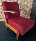 Vintage laag-zittende fauteuil, jaren ‘60, Verzamelen, Retro, Huis en Inrichting, Ophalen