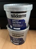 2x Sikkens Alphacryl Easy Spray 10L - Nieuw!, Doe-het-zelf en Verbouw, Verf, Beits en Lak, Ophalen, Wit, Nieuw, Verf